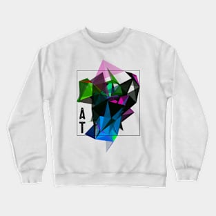 Abstract Geometric Collage Crewneck Sweatshirt